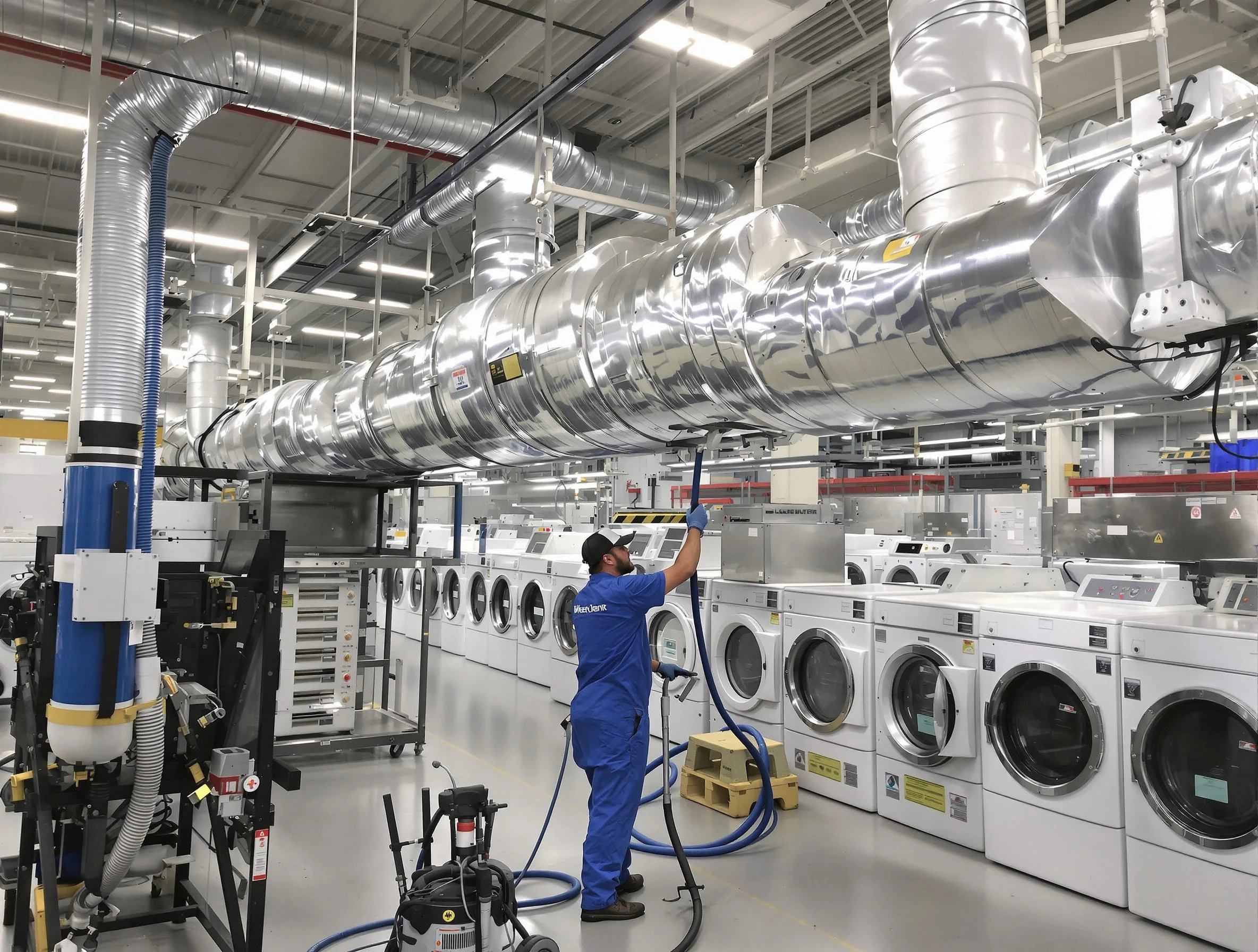 Spanish Fork Dryer Vent Cleaning team performing heavy-duty industrial dryer vent cleaning in Spanish Fork